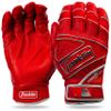 Franklin Sports Chrome Powerstrap Batting Gloves - Red - Adult XX-Large view 1