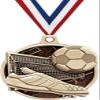 1.5" Soccer Medal - Gold Soccer Challenger Award Medals 100 Pack Prime view 1