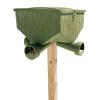 Banks Outdoors Gravity Fed Post Mounted Weatherproof Feed Bank Deer and Game Hunting Feeder with 150 Pound Capacity, Green view 1