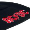 AC/DC Men's Red 3D Logo Beanie Black view 4