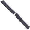 18mm Morellato Genuine Calfskin Leather Unstitched Flat Black Watch Band XL 116 view 1