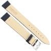 18mm Morellato Genuine Calfskin Leather Unstitched Flat Black Watch Band XL 116 view 3