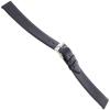 16mm Morellato Genuine Calfskin Leather Unstitched Flat Black Watch Band XL 116 view 1