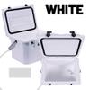 CAMP-ZERO 21 Quart Rotomolded Hard Cooler - Insulated Ice Chest with 4 Cup Holders - Bear-Proof Travel Ice Box for Beverage, Drink, BBQ, Fishing, Camping, Outdoor, White view 3