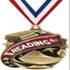 Crown Awards Reading Medals - 2" Kudos Read to Succeed Book Worm Award Medals Gold - 100 Pack Prime view 1