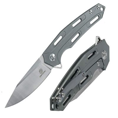 DEFCON Brand Jungle Knife Cutter 8.4" D2 Blade Titanium EDC Folding Pocket Knife (TF3334)