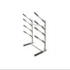 SPAREHAND Freestanding 4+1 Tier Paddle Board Storage Rack - TL-401B Freestanding SUP Organizer with Adjustable Cradle Arms - Tool-Free Assembly Suitable for Indoor & Outdoor Display Pebble Silver view 1