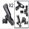 Pactrade Marine Boat Pontoon Mount Adjustable Fishing Rod Holder 1 1/4' Square 7/8'' - 1'' Round Rail Tube 180 Degree Set of 2 view 2
