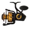 PENN Spinfisher VI Spinning Nearshore/Offshore Fishing Reel, HT-100 Front Drag, Max of 35lb | 15.8kg, Made with an All-Metal Reel Body and Spool Design,Black/Gold, 7500 view 4