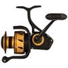 PENN Spinfisher VI Spinning Surf Fishing Reel, HT-100 Front Drag, Max of 30lb | 13.6kg, Made with an All-Metal Reel Body and Spool Design,Black/Gold view 3