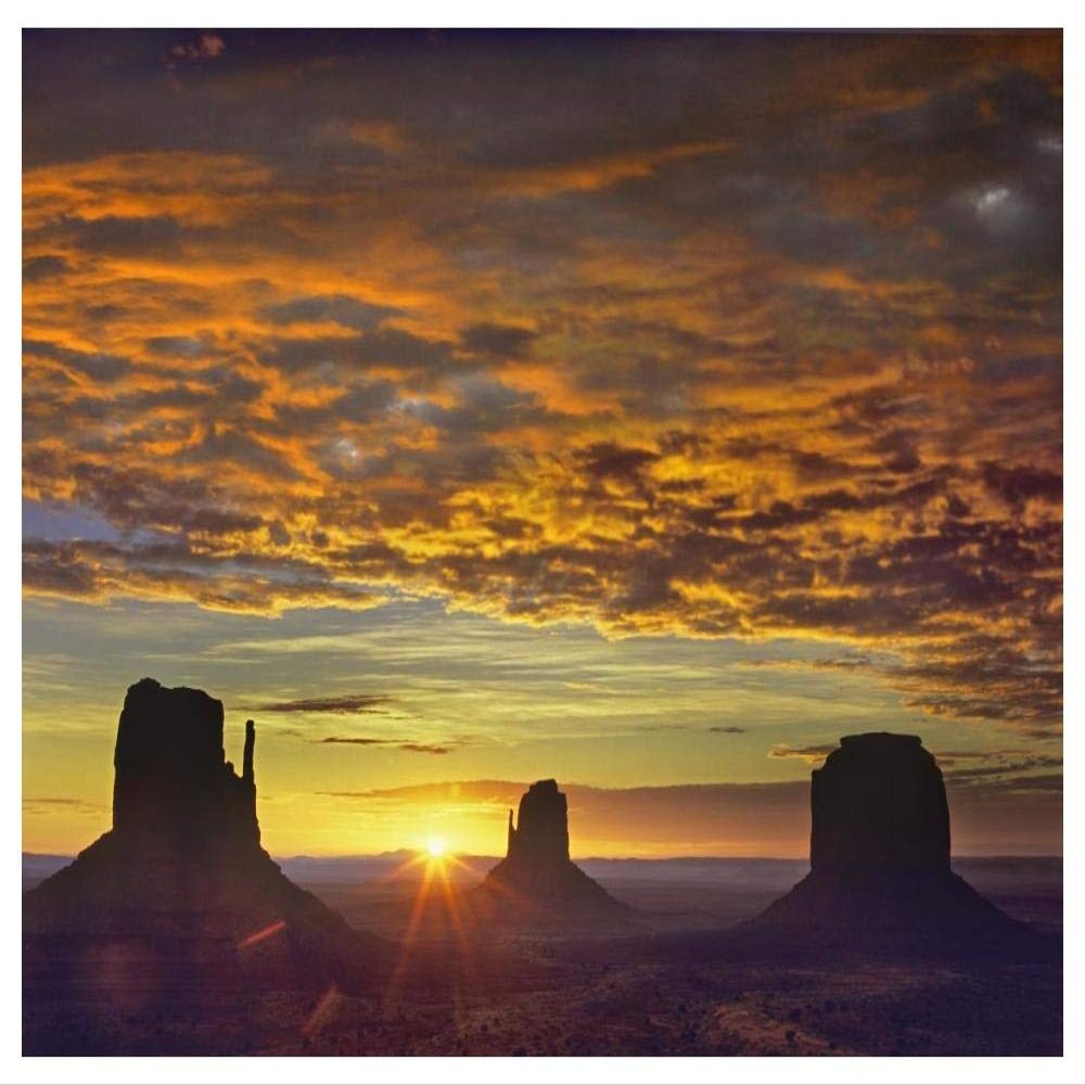 Global Gallery The Mittens and Merrick Butte at Sunrise, Monument Valley, Arizona-Paper Art-50"x38"