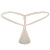 Agoky Women's Sexy Micro Thong Bikini Briefs Panties Bottoms Tear Drop Shaped Shorts Underwear Beige One Size view 1