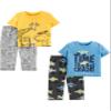 Simple Joys by Carter's Toddler Boy's 4-Piece Pajama Set Sleepwear, animals green/Trucks, 3T view 1