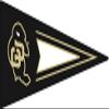 11 Inch CU Pennant Flag Decal Buffs University of Colorado Buffaloes Logo CO Removable Wall Sticker Art NCAA Home Room Decor 11 1/2 by 5 1/2 Inches