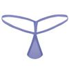 Agoky Women's Sexy Micro Thong Bikini Briefs Panties Bottoms Tear Drop Shaped Shorts Underwear Lavender One Size view 1