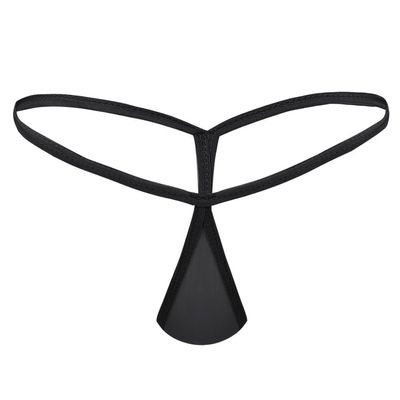 Agoky Women's Sexy Micro Thong Bikini Briefs Panties Bottoms Tear Drop Shaped Shorts Underwear Black One Size