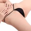 Agoky Women's Sexy Micro Thong Bikini Briefs Panties Bottoms Tear Drop Shaped Shorts Underwear Black One Size view 2