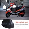 Waterproof Motorcycle Cover, Asixx Waterproof Bike Cover, Bike Cover Waterproof Waterproof Raincoat Rain Cover Dust Proof Protector for Bicycle Scooter Motorbike Cycling(Black) view 3