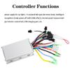 24V 36V/36V 48V Motor Speed Brush Controller, 250W/350W Electric Motor Controller with LCD Display Panel for E Electric Scooter Brushless Controller Kit view 3
