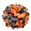 Danzcue 2 Pack 6 Inches Plastic Cheerleading Pom Pom with Baton Handle (Orange-Black, One Size) view 1