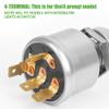 10L0L Ignition Switch for EZGO Golf Carts (1981-Up) - 4-Terminal Key Starter Switch Compatible with TXT, Workhorse, ST, Shuttle & Medalist Models - Replace OEM 33639-G01 (Standard Key) view 4