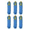 GEERTOP 6 Pack 5 mm Outdoor Guy Lines Tent Cords Lightweight Camping Rope with Aluminum Guylines Adjuster Tensioner for Camp Tent Tarp, Canopy Shelter, Hiking, Backpacking Blue view 1