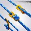 GEERTOP 6 Pack 5 mm Outdoor Guy Lines Tent Cords Lightweight Camping Rope with Aluminum Guylines Adjuster Tensioner for Camp Tent Tarp, Canopy Shelter, Hiking, Backpacking Blue view 4