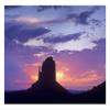 Global Gallery East and West Mittens, Buttes at Sunrise, Monument Valley, Arizona-Paper Art-26"x20" view 1