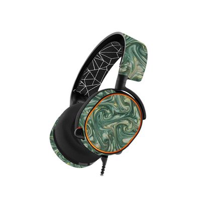 MightySkins Skin Compatible with SteelSeries Arctis 5 Gaming Headset - Marble Swirl | Protective, Durable, and Unique Vinyl wrap Cover | Easy to Apply, Remove, and Change Styles | Made in The USA