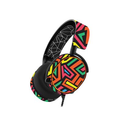 MightySkins Skin Compatible with SteelSeries Arctis 5 Gaming Headset - Hyper | Protective, Durable, and Unique Vinyl Decal wrap Cover | Easy to Apply, Remove, and Change Styles | Made in The USA