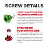 CNC 12 Pcs Bicycle Disc Brake Bolts MTB Rotor Bolts 6-Bolt M5x10mm Brake Bolts Mountain Bike,Green view 3