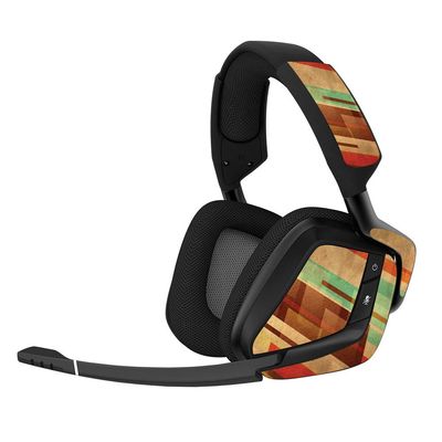 MightySkins Skin Compatible with Corsair Void Pro Gaming Headset - Abstract Wood | Protective, Durable, and Unique Vinyl Decal wrap Cover | Easy to Apply, Remove, and Change Styles | Made in The USA