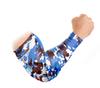 Bucwild Sports Padded Elbow Arm Sleeves for Basketball Football Volleyball Youth & Adult Size Pads (1 Pair) (Blue Camo, Adult Small) view 3