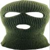 KBETHOS KBH-16 Three Hole Mask Winter Knit Ski Hat Ribbed Beanie Balaclava Olive, One Size (Olive) view 2