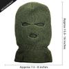 KBETHOS KBH-16 Three Hole Mask Winter Knit Ski Hat Ribbed Beanie Balaclava Olive, One Size (Olive) view 4