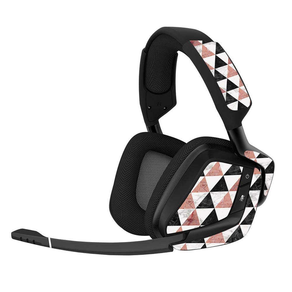 MightySkins Skin Compatible with Corsair Void Pro Gaming Headset - Marble Pyramids | Protective, Durable, and Unique Vinyl Decal wrap Cover | Easy to Apply, Remove | Made in The USA