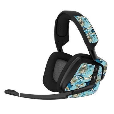MightySkins Skin Compatible with Corsair Void Pro Gaming Headset - Island Fish | Protective, Durable, and Unique Vinyl Decal wrap Cover | Easy to Apply, Remove, and Change Styles | Made in The USA