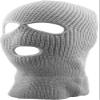 KBETHOS KBH-16 LGY Three Hole Mask Winter Knit Ski Hat Ribbed Beanie Balaclava Light Gray view 1