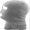 KBETHOS KBH-16 LGY Three Hole Mask Winter Knit Ski Hat Ribbed Beanie Balaclava Light Gray view 3