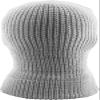 KBETHOS KBH-16 LGY Three Hole Mask Winter Knit Ski Hat Ribbed Beanie Balaclava Light Gray view 4