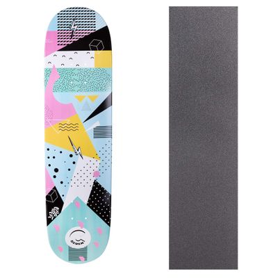 Cal 7 Graphic Skateboard Deck with Grip Tape | Canadian Maple | 8 Inch (Hella)