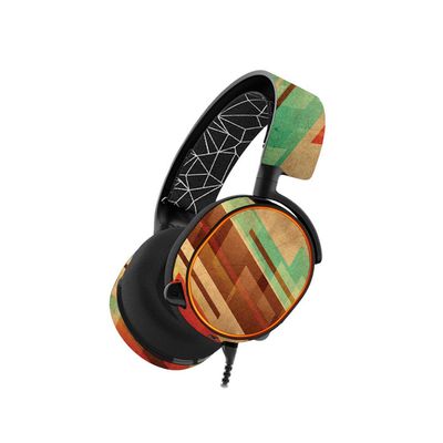 MightySkins Skin Compatible with SteelSeries Arctis 5 Gaming Headset - Abstract Wood | Protective, Durable, and Unique Vinyl wrap Cover | Easy to Apply, Remove, and Change Styles | Made in The USA