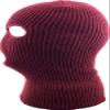 KBETHOS KBH-16 Three Hole Mask Winter Knit Ski Hat Ribbed Beanie Balaclava Burgundy, One Size (Burgundy) view 3