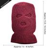 KBETHOS KBH-16 Three Hole Mask Winter Knit Ski Hat Ribbed Beanie Balaclava Burgundy, One Size (Burgundy) view 4