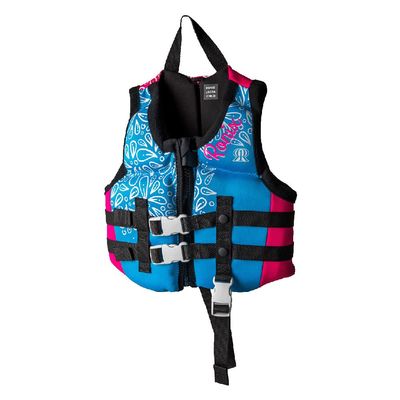 Ronix August - Girl's CGA Life Vest - Sky Blue/Pink/White - Child (30-50lbs) (214191)