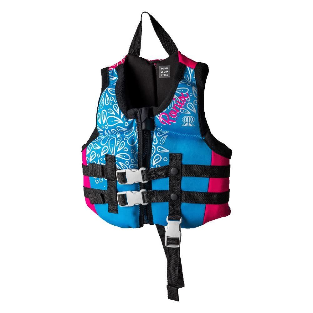 Ronix August - Girl's CGA Life Vest - Sky Blue/Pink/White - Child (30-50lbs) (214191)