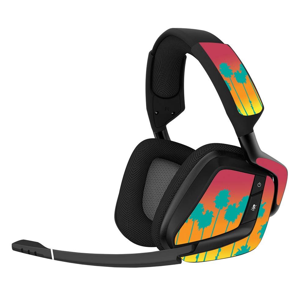 MightySkins Skin Compatible with Corsair Void Pro Gaming Headset - Sherbet Palms | Protective, Durable, and Unique Vinyl Decal wrap Cover | Easy to Apply, Remove, and Change Styles | Made in The USA