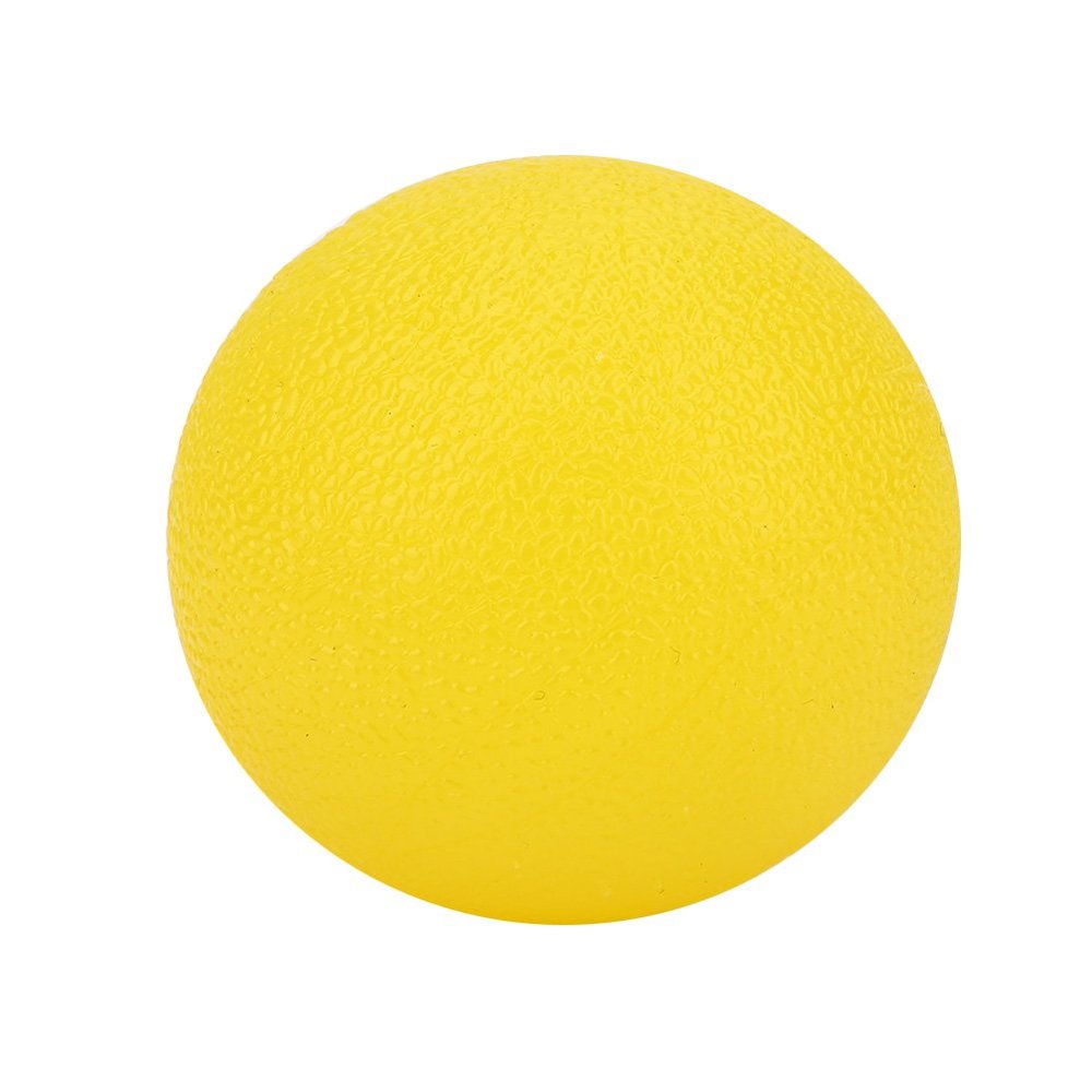 Asixx Hand Exercise Balls; Silicone Therapy Grip Ball for Finger Strengthening and Flexibility Training, Yellow, 2.08 inches, 0.06 kg