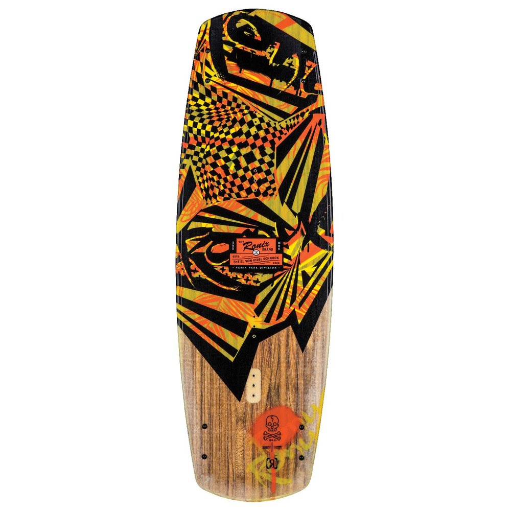 Ronix El Von Videl Schnook Nu Core 2.0 - Orange / Yellow / Black Stripes - 126.2 (2019) - No Boots