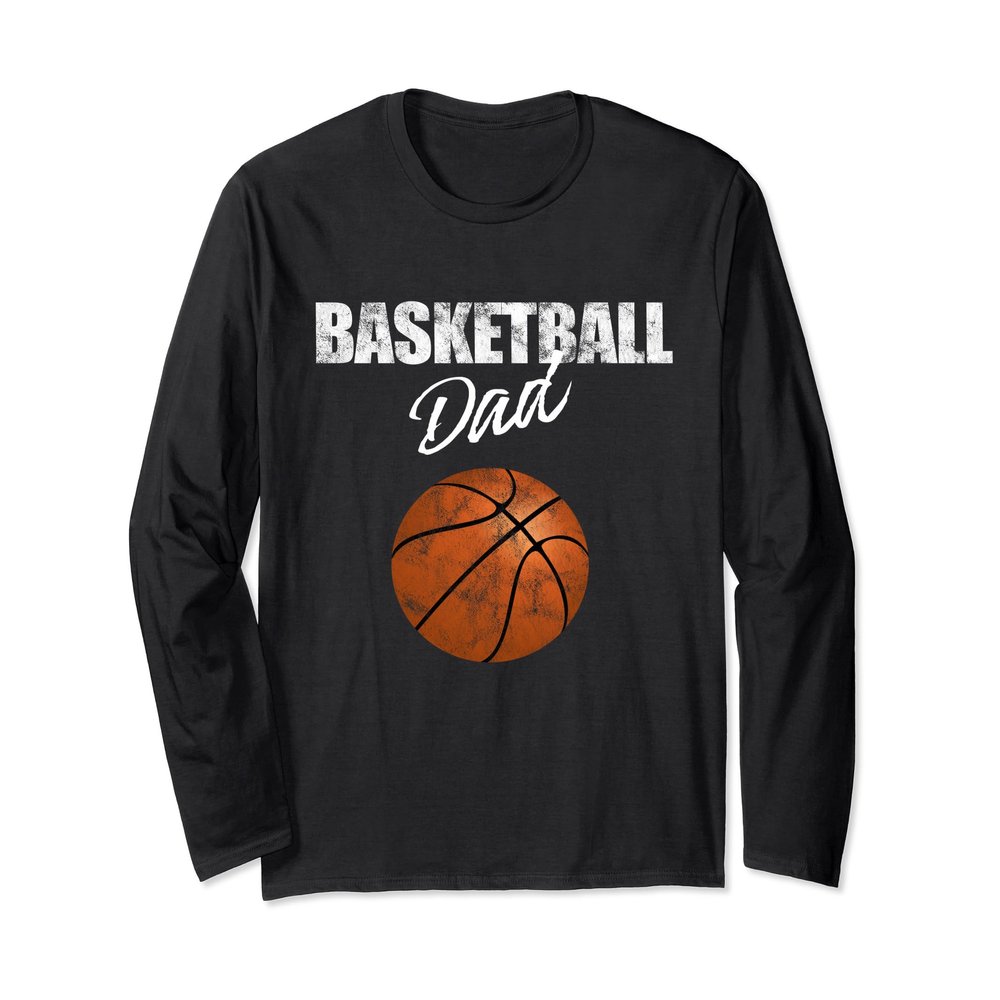 Basketball Dad Funny Father Long Player Sleeve Shirt